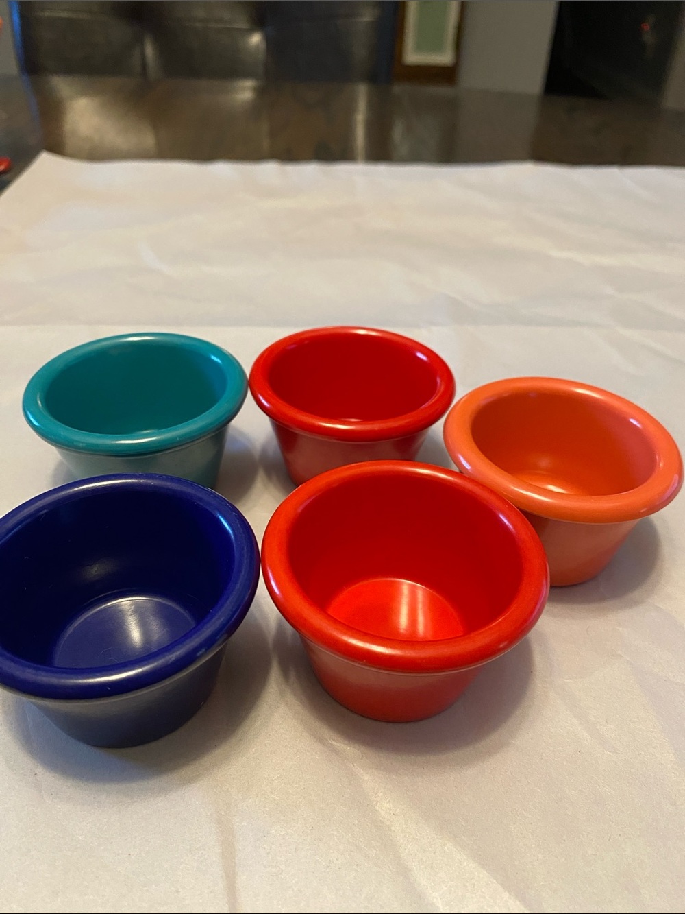 Stackable Colorful Plastic Nesting Cups - Multi-Color - Picture 2 of 3